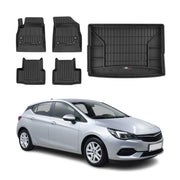 OMAC Fußmatten & Kofferraumwanne Set für Opel Astra K 2015-2021 5tür Gummi