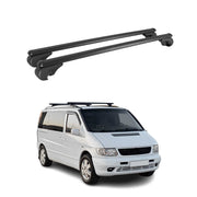 Dachträger Grundträger für Mercedes Vito W638 1996-2003 TÜV Aluminium Schwarz 2x