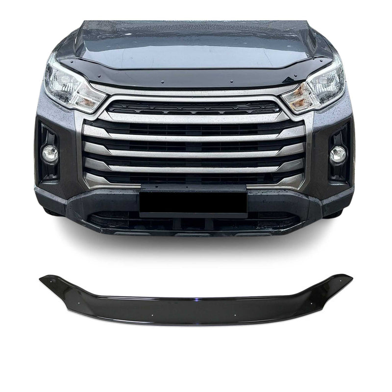 Motorhaube Deflektor Insekten für SsangYong Musso Q200 Q250 2018-25 ABS Schwarz