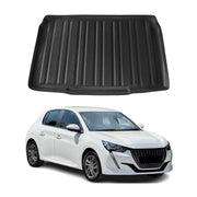 Kofferraumwanne Laderaumwanne für Peugeot 208 2019-2026 Gummi TPE Schwarz