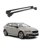 Dachträger Grundträger für Volvo V40 Cross Country 2013-19 TÜV Alu Schwarz 2x