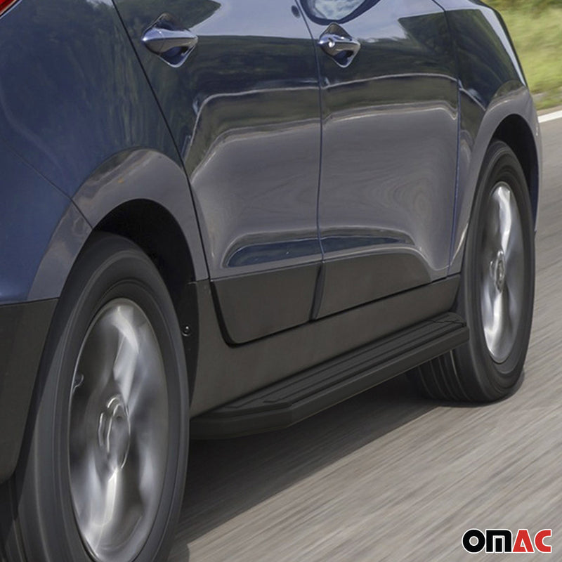 Trittbretter Seitenschweller für Hyundai ix35 2010-2015 Alu Schwarz ABE