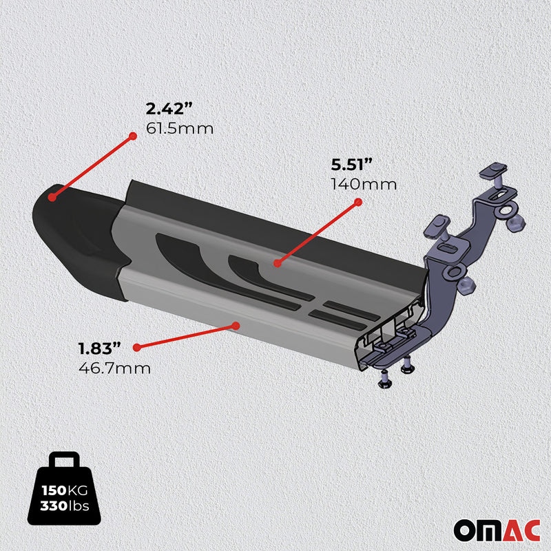 Trittbretter Seiten für Mercedes Klasse W447 2014-2024 L3 Extra Langer Alu