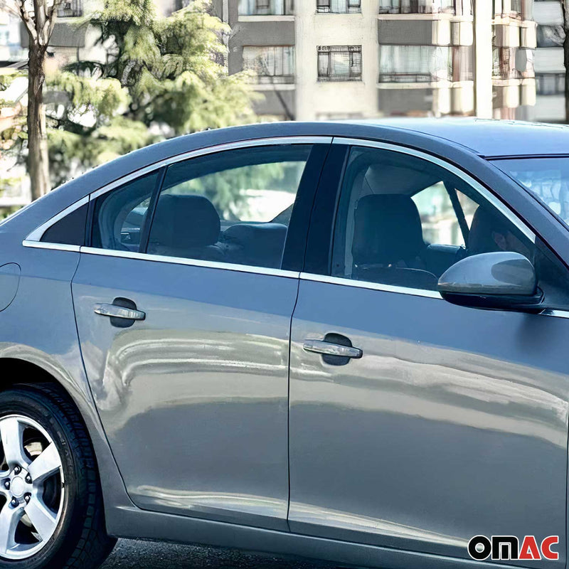 Fensterleisten Zierleisten für Chevrolet Cruze 2009-2016 Edelstahl Chrom 12tlg