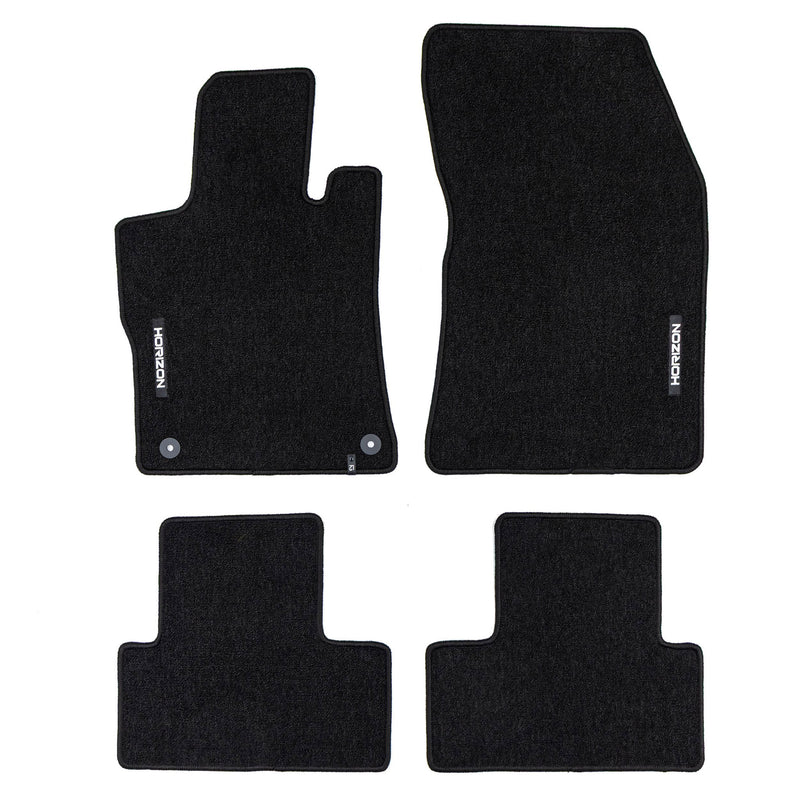 Velours Fußmatten für Opel Astra L 2022-2025 Autoteppich Automatten Schwarz 4tlg
