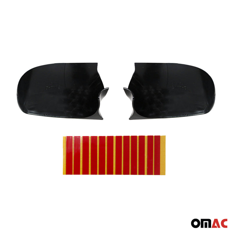 Spiegelkappen für Ford Mondeo 3 & Fiesta 6 & Fusion ab FL ABS Piano Schwarz 2x