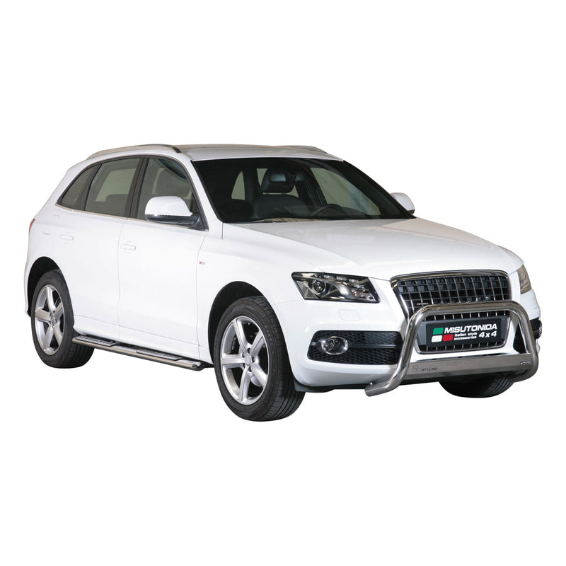 Frontbügel Frontschutzbügel für Audi Q5 2008-2015 ø63mm Stahl Silber Schutz