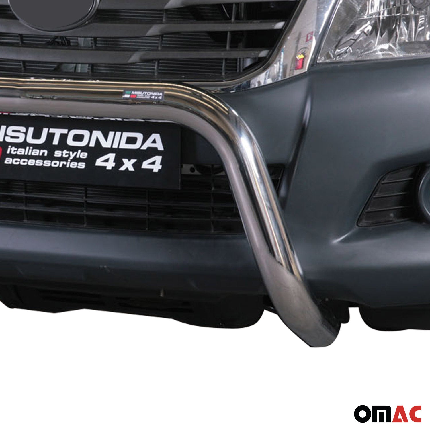 Frontbügel Frontschutzbügel für Toyota Hilux 2011-2015 ø76mm Stahl Silber Schutz
