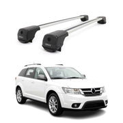 Dachträger Grundträger für Fiat Freemont 2011-2016 Aluminium 75kg Grau 2tlg