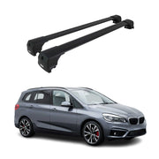 Dachträger Grundtäger für BMW 2er Gran Tourer F46 2014-2021 Alu Schwarz 2 tlg