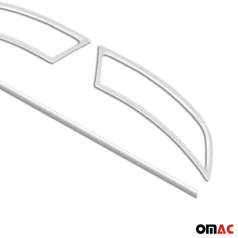 Auspuffblende Stoßstangen Zierblende für Skoda Superb 2015-2025 Edelstahl 3tlg