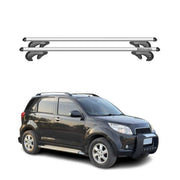 Menabo Dachträger Grundtäger für Daihatsu Terios 2006-2017 90kg Alu Silber 2 tlg