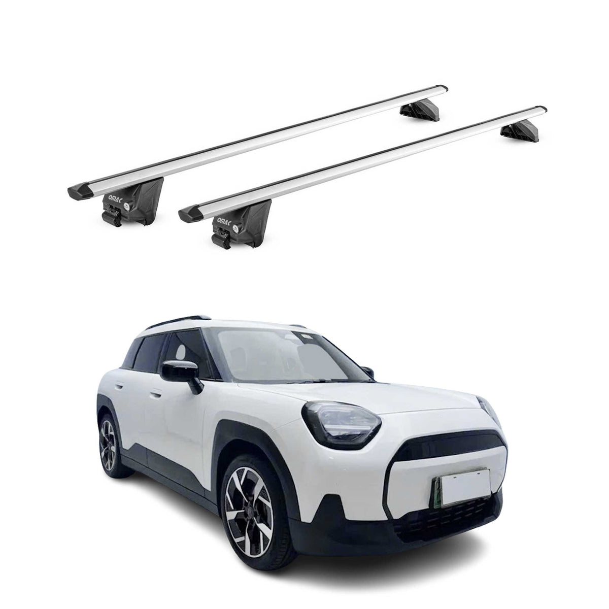 Dachträger für Mini Aceman 2024-2026 100kg Aluminium Silber 2x ABE