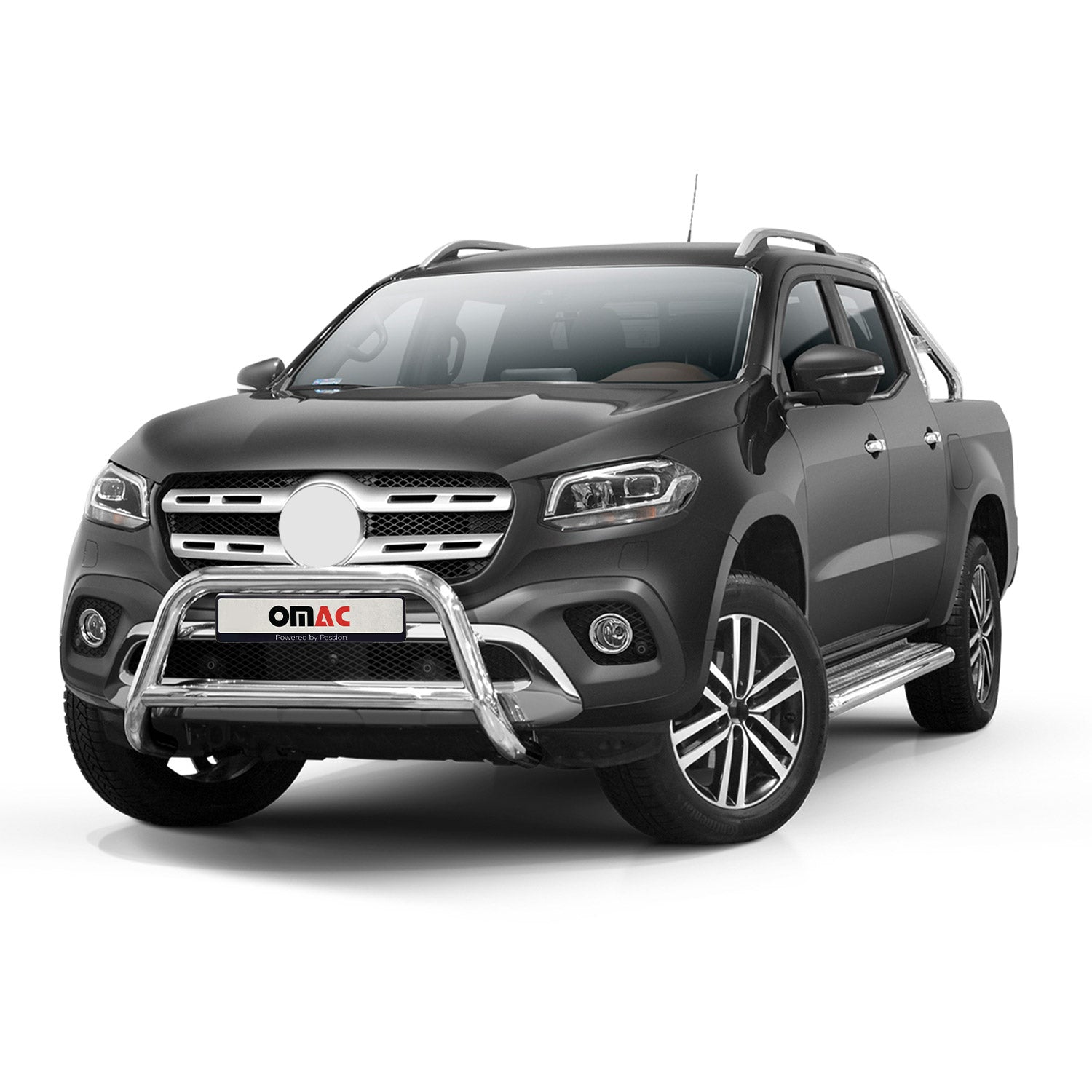 Frontbügel Frontschutzbügel für Mercedes X Klasse 2017-2020 ABE Stahl Silber