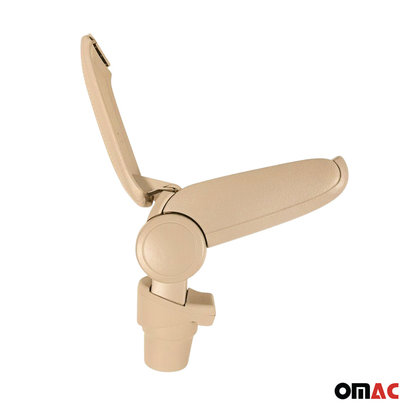 Mittelarmlehne Armlehne Mittelkonsole für Seat Ibiza 2008-2017 PU-Leder Beige