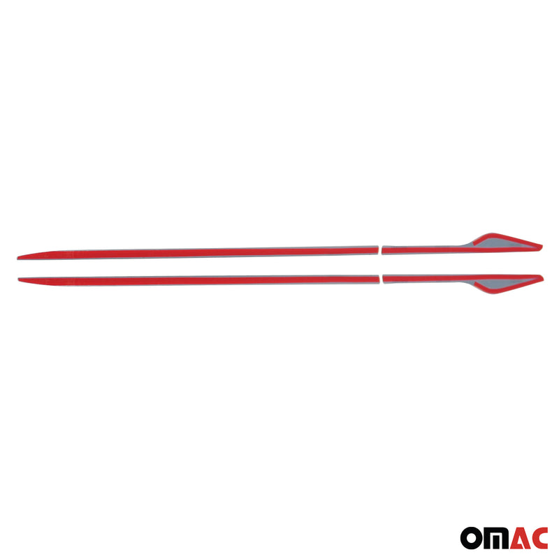 Seitentürleiste Türleisten Türschutzleiste für Renault Clio 2012-2019 Chrom 4x