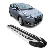 Trittbretter Seitenschweller Seitenbretter für Peugeot 5008 2009-2017 Alu Grau