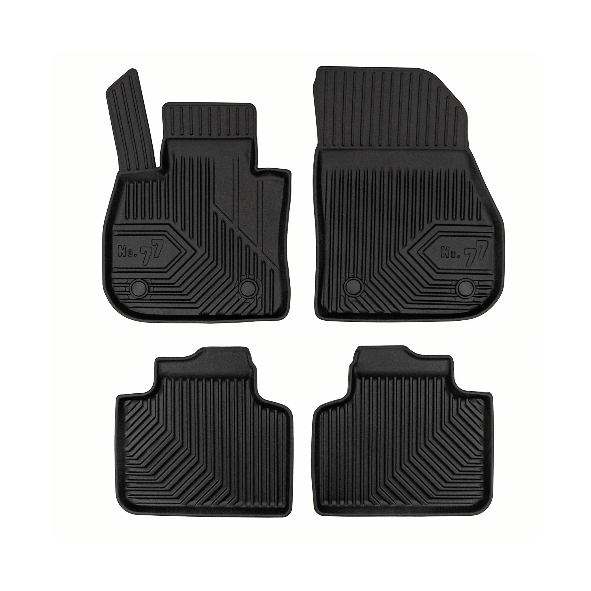 Fußmatten Gummimatten für BMW X2 U10 2023-2026 außer PHEW TPE Schwarz 3 tlg