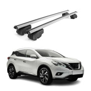 Dachträger Grundträger für Nissan Murano III 2015-2024 Aluminium Silber 2tlg