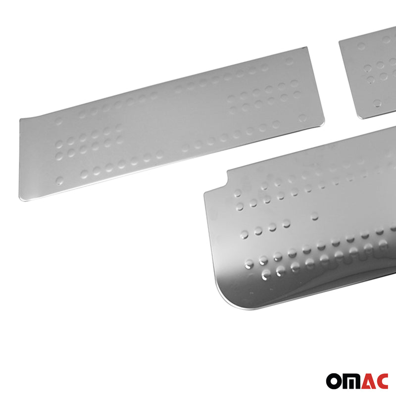 Door sill trims for Opel Vivaro 2014-2024 stainless steel silver 3 pieces