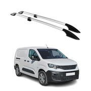 Dachreling Dachgepäckträger für Peugeot Partner 2018-2026 L2 Langer Alu Grau
