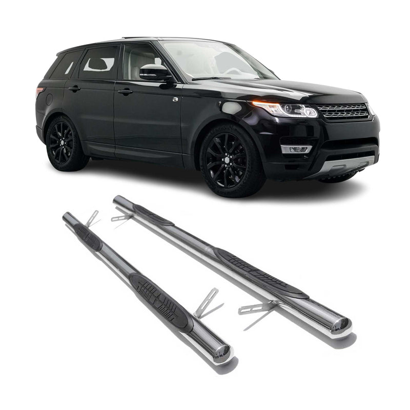 Edelstahl Trittbretter Schwellerrohre für Range Rover Sport L494 2013-2022 Grau