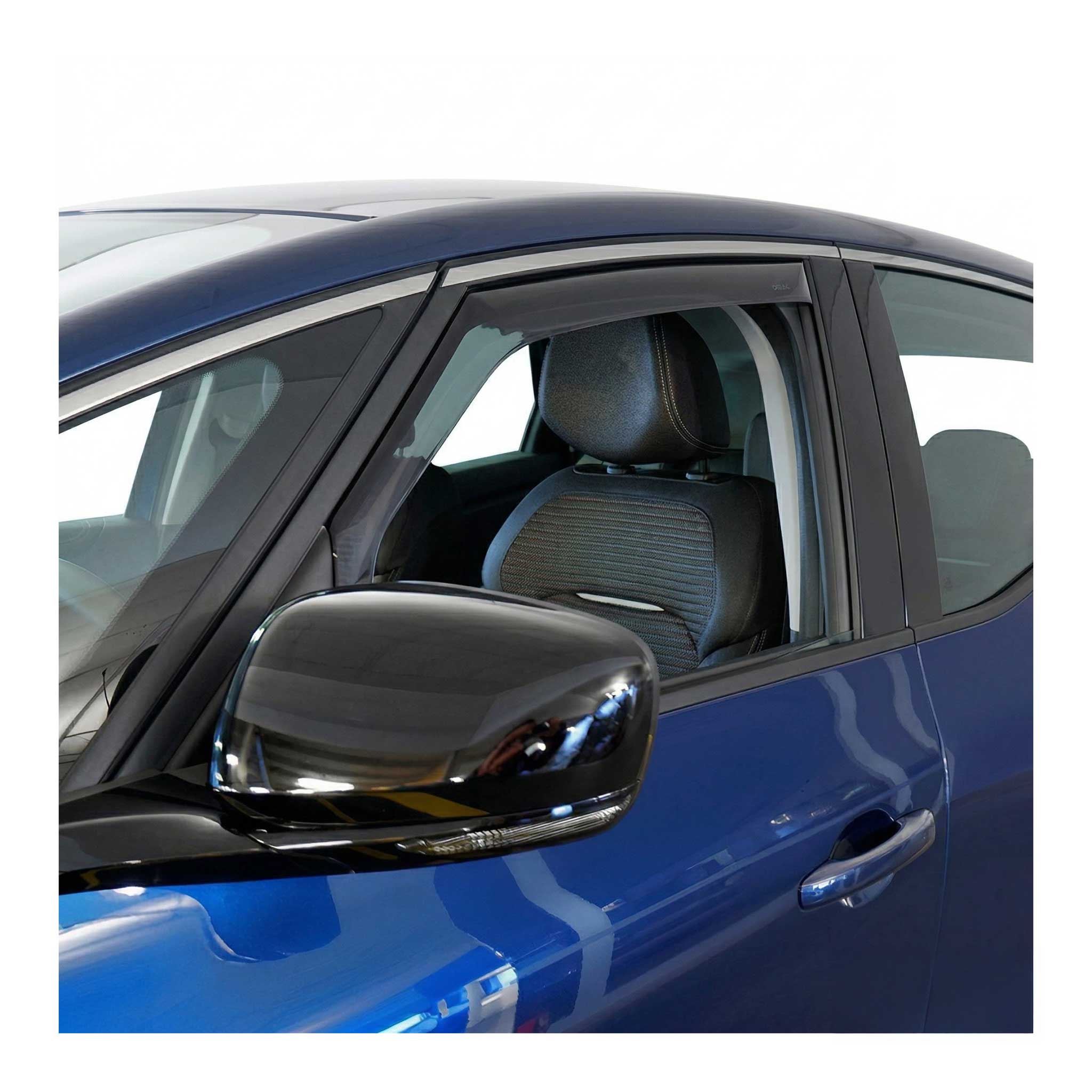 Windabweiser Regenabweiser für Renault Scenic 2016-2022 Dunkel Acryl 2tlg