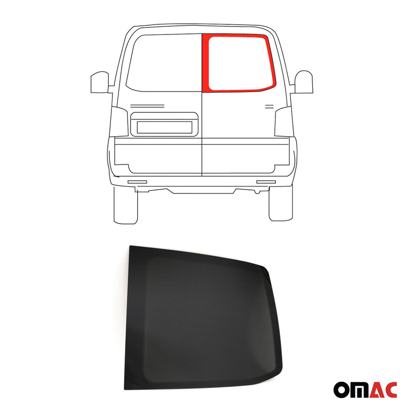 Heckscheibe Flügeltürfenster für VW T5 2003-2015 L1 L2 Hinten Auto Schwarz