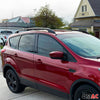 Aluminium Dachreling Relingträger für Ford Ranger 2012-2024 Schwarz 2x