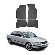 OMAC Gummi Fußmatten für VW Passat B5 1997-2005 Automatten Gummi Schwarz 4tlg