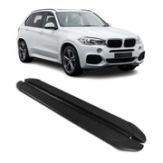Seitenschweller Trittbretter für BMW X5 2014-2018 Schwarz Aluminium 2 tlg