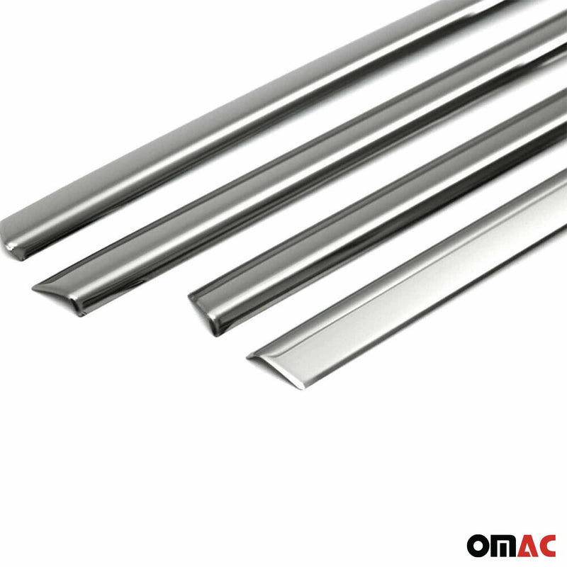Fensterleisten Zierleisten für Fiat Tipo 2015-2025 Edelstahl Chrom Dunkel 8tlg