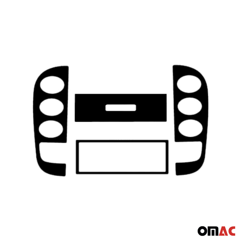 Innenraum Dekor Cockpit für Citroen C3 2002-2012 Aluminium Optik 3tlg