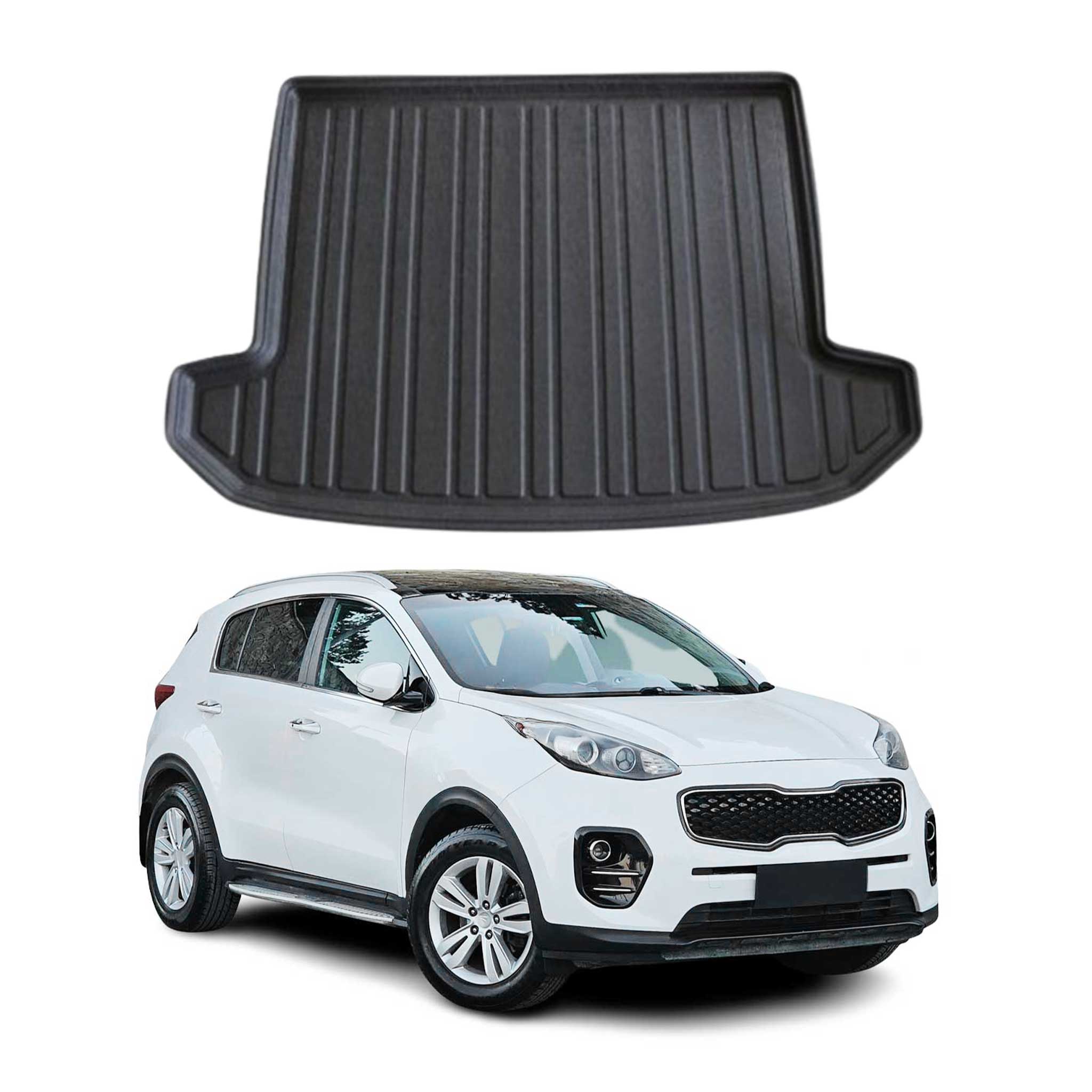 Kofferraumwanne Laderaumwanne für Kia Sportage 2015-2021 Gummi TPE Schwarz