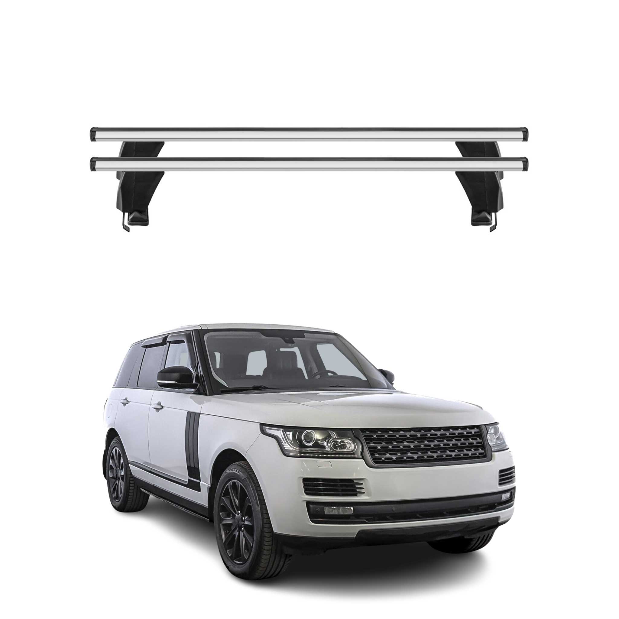 Menabo Dachträger Grundtäger für Range Rover L405 2013-2021 ABE Aluminium Grau