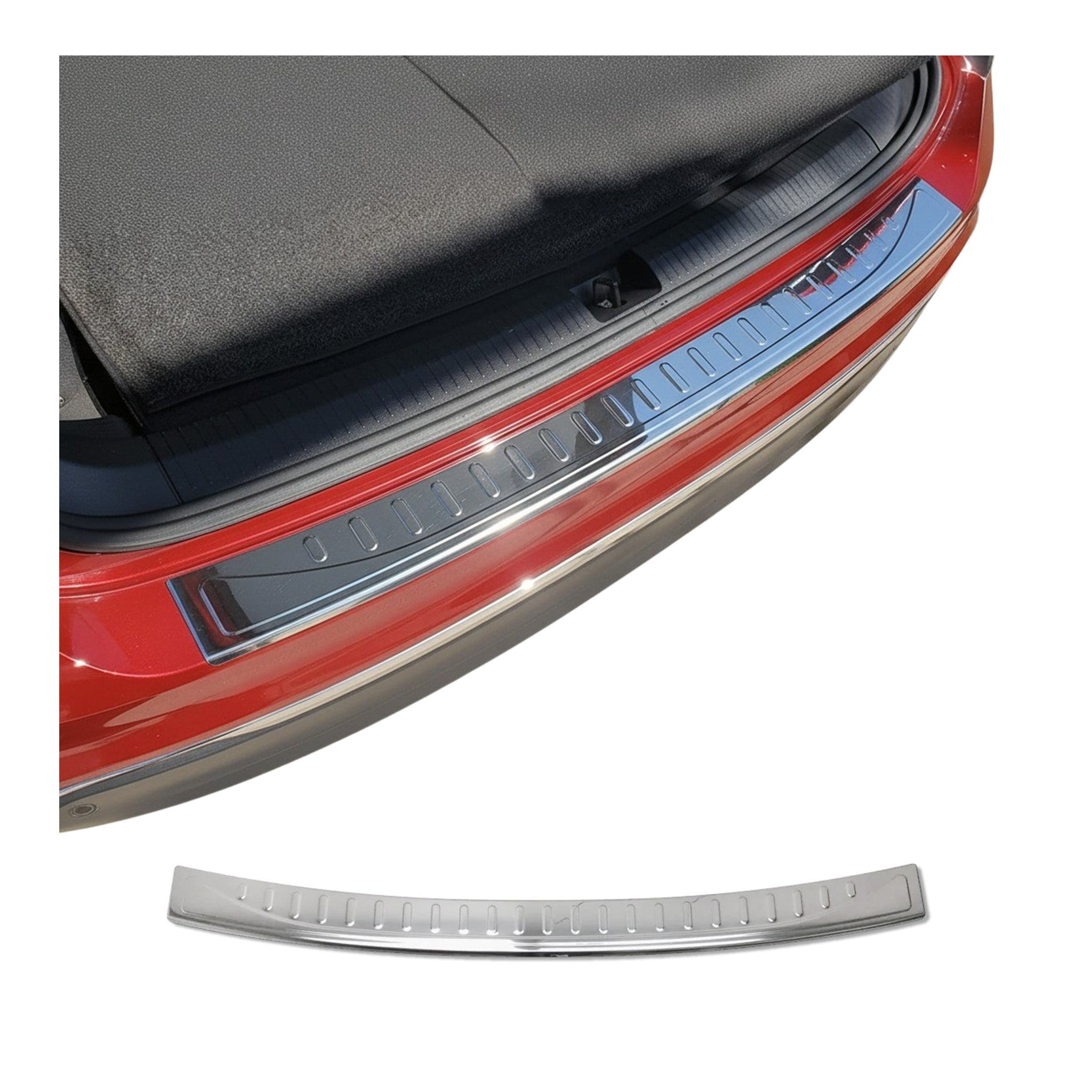 Ladekantenschutz für VW Tiguan II / Allspace 2016-2023 Edelstahl Chrom