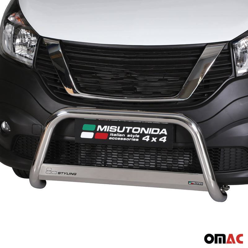 Frontbügel Frontschutzbügel für Nissan NV300 2016-2021 ø63mm Stahl Silber Schutz