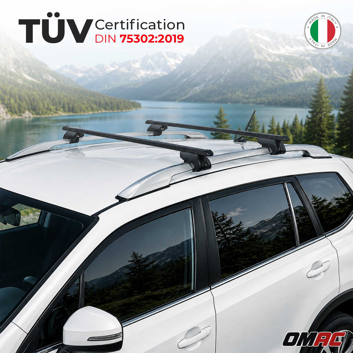 Dachträger für Chrysler Voyager III 1995-2001 Stahl Schwarz Dachgepäckträger