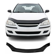 Motorhaube Deflektor Steinschlagschutz für Opel Corsa C 2000-2006 Schwarz