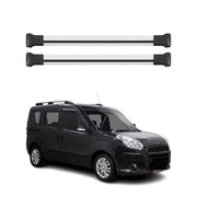 Dachträger Grundtäger für Fiat Doblo 2010-2022 75kg Aluminium Silber 2tlg