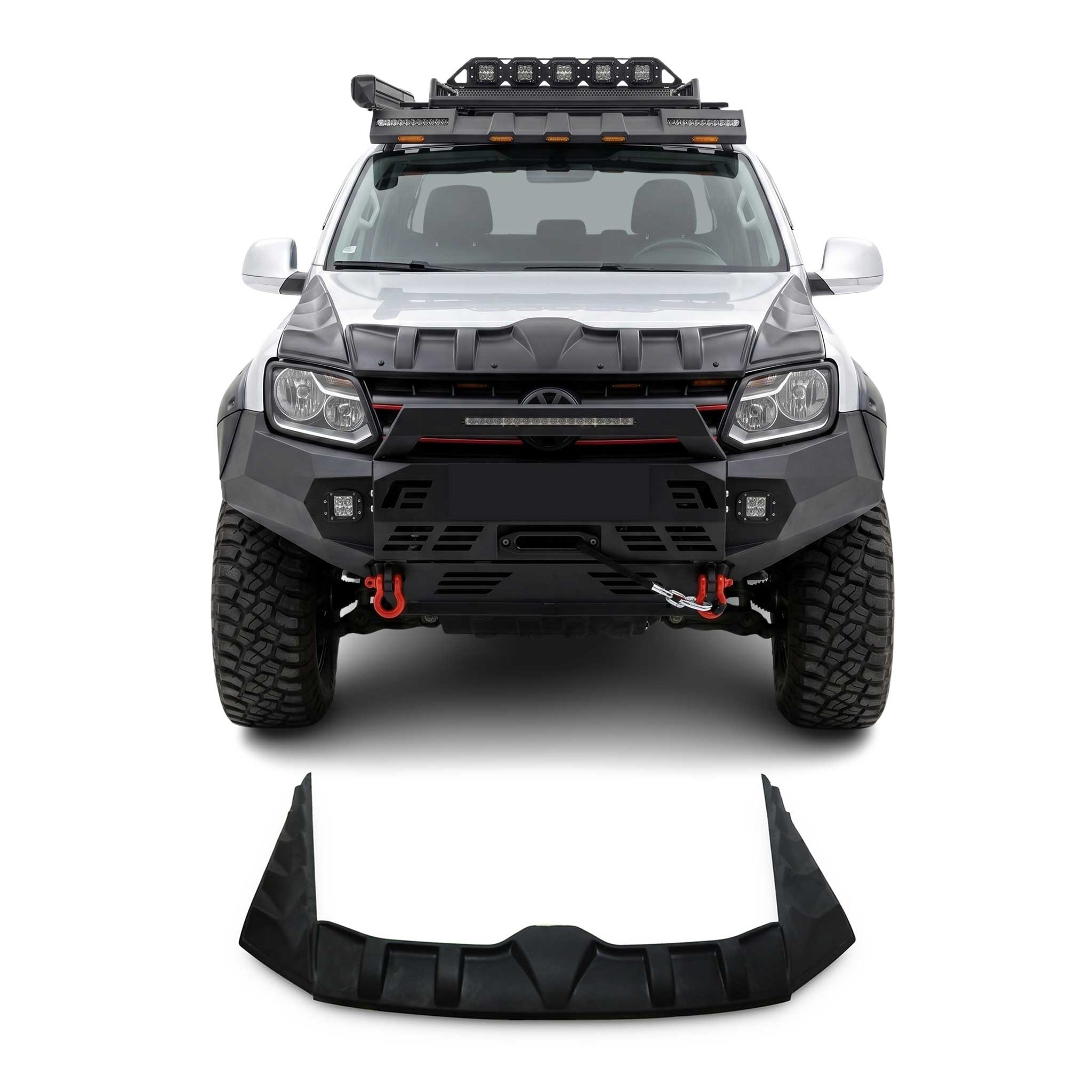 Motorhaube Deflektor Insekten Steinschlagschutz für VW Amarok 2010-2022 3tlg