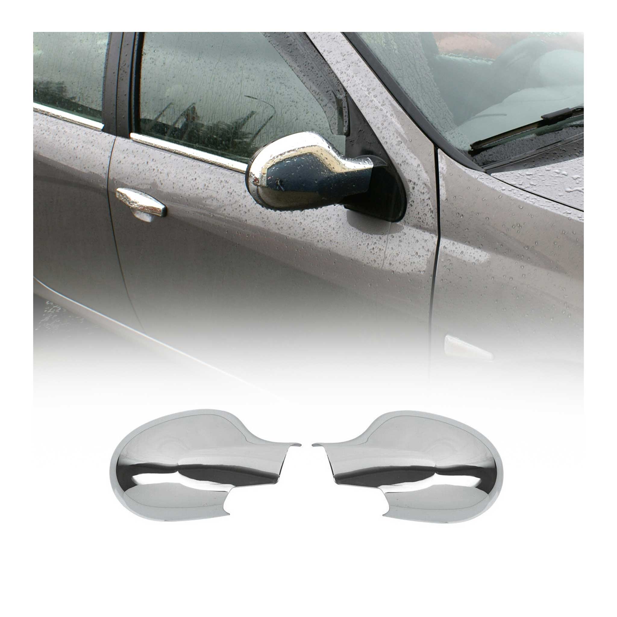 Spiegelkappen Spiegelabdeckung für Renault Twingo 2007-2014 Chrom ABS Silber