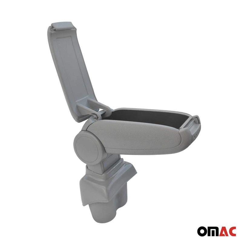 Mittelarmlehne Armlehne Mittelkonsole für VW Caddy 2003-2020 PU-Leder ABS Grau