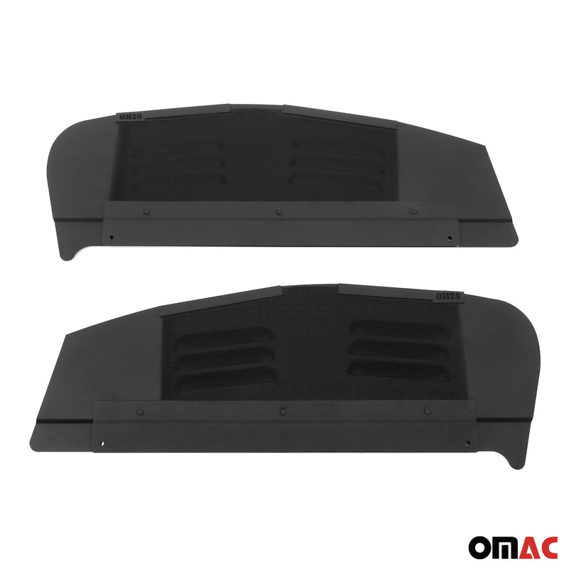 Lüftungsgitter Be & Entlüftung für Opel Vivaro B 2014-2019 Aluminium Schwarz 2x