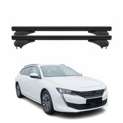 Menabo Dachträger für Peugeot 508 II Kombi 2018-2025 Aluminium Schwarz 2 tlg