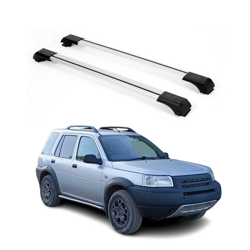 Dachträger Grundtäger für Land Rover Freelander I 1998-2006 75kg Silber Alu 2tlg