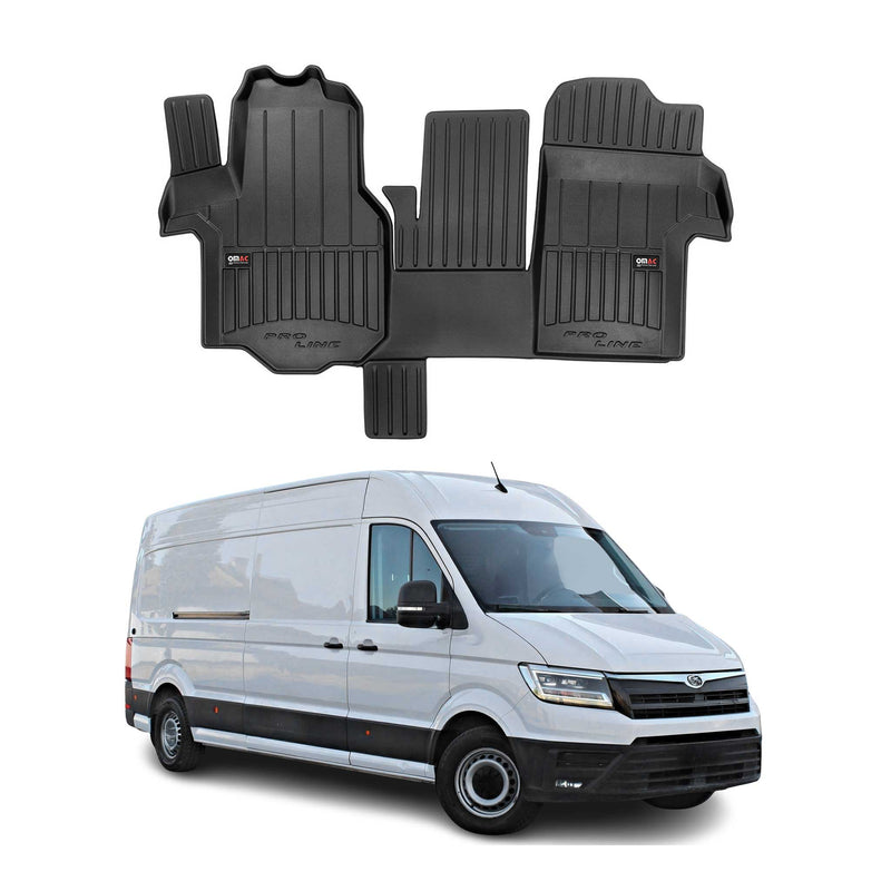 OMAC Gummi Fußmatten für MAN TGE 2017-2025 Premium TPE 3D Automatten Schwarz 1x