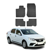 OMAC Gummi Fußmatten für Dacia Logan II 2012-2020 Automatten Gummi Schwarz 4tlg