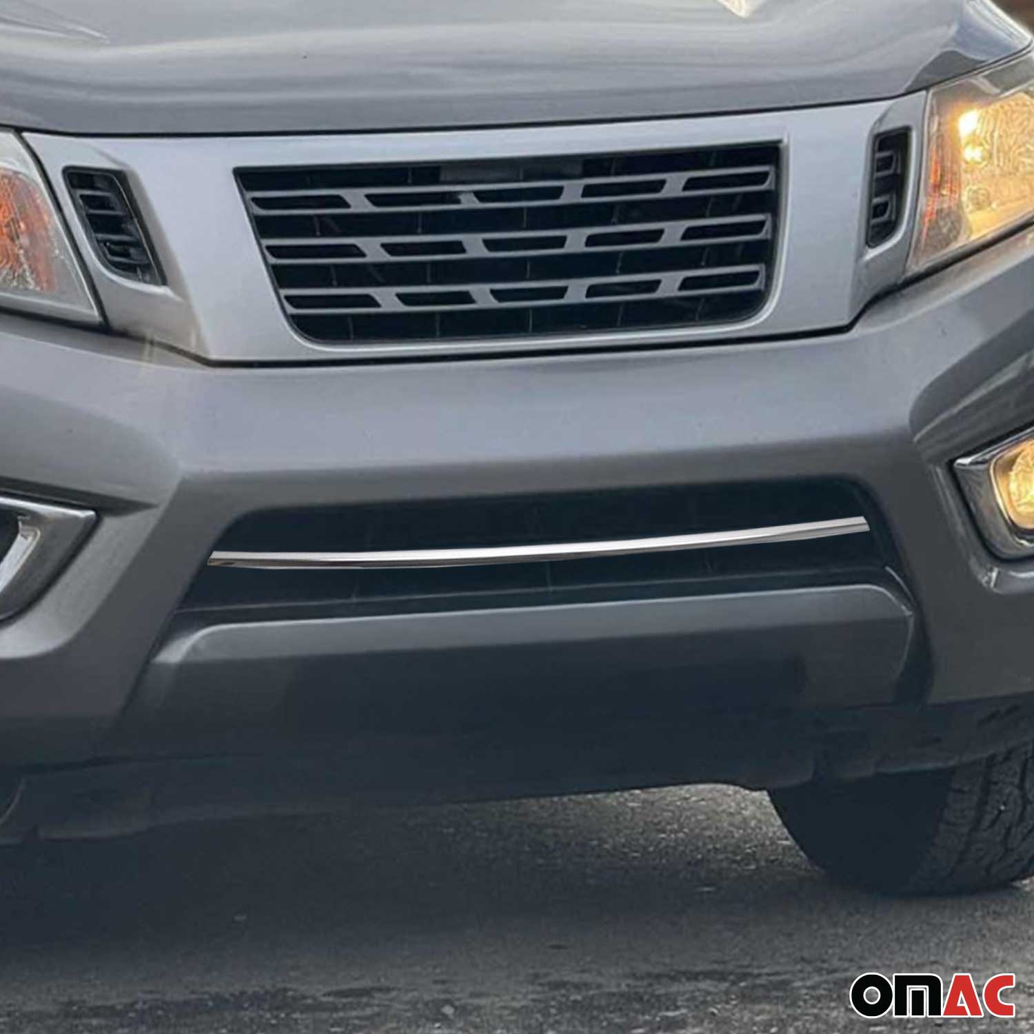Kühlergrill Leisten Grillleisten für Nissan Navara 2016-2020 Edelstahl Chrom