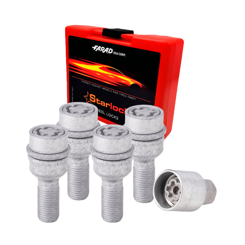 Radschloss Satz für Mercedes Klasse GLS ab 2018 Felgenschloss Silber 4x M15X1.25